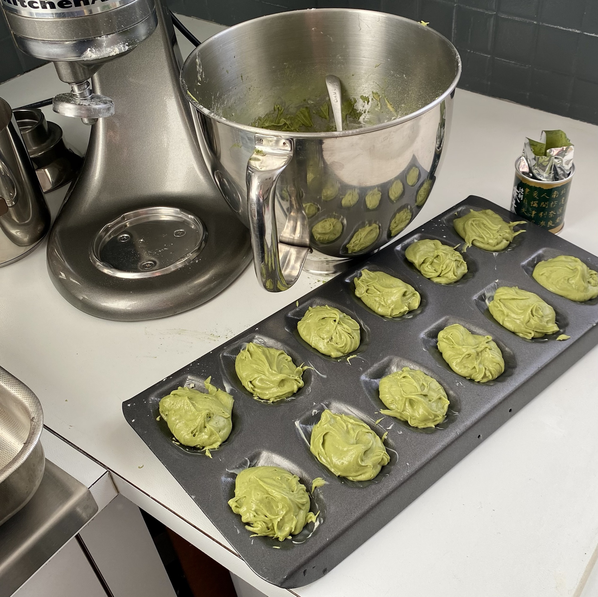 Madeleines – matcha